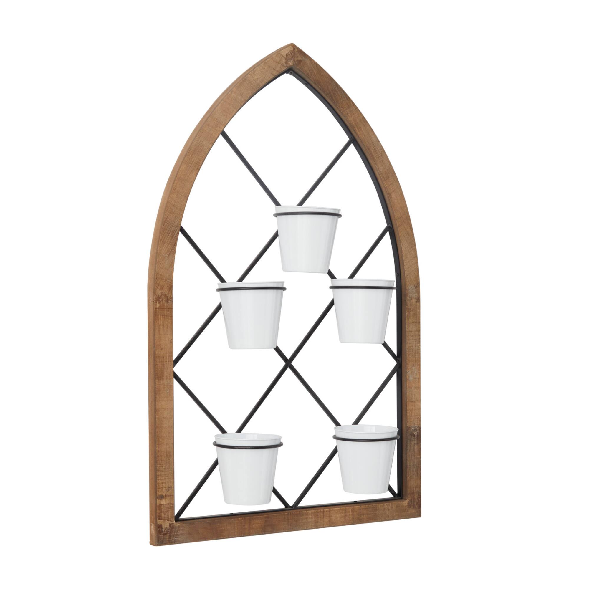 Brown Metal Traditional Arched Wall Decor 32" x 20" x 5"